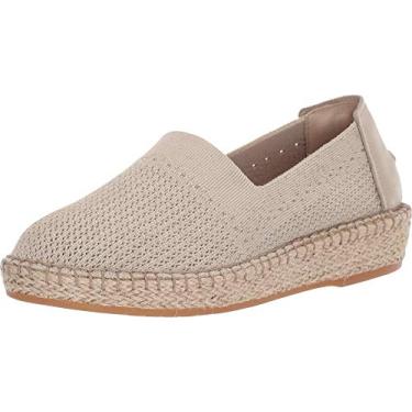 Imagem de Cole Haan Mocassim feminino Cloudfeel Stitchlite alpargata, Hawthorn/Ch Gold Metallic Knit/Hawthorn Leather/Natural Juta, 8