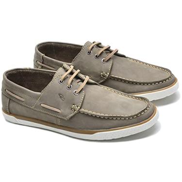 Imagem de Docksides Masculino De Cadarço Em Couro Nobuck Casual (MARFIM, BR, Adulto, Numérico, 43)