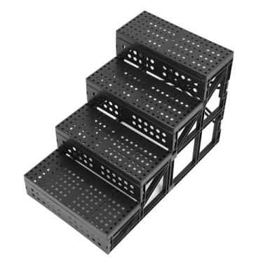 Imagem de Escadas Antiderrapantes de Plástico para Cães, Material Leve, Fácil de Mover, Design Dobrável, que Economiza Espaço para Animais de Estimação, Escada para Cães e Gatos Pequenos