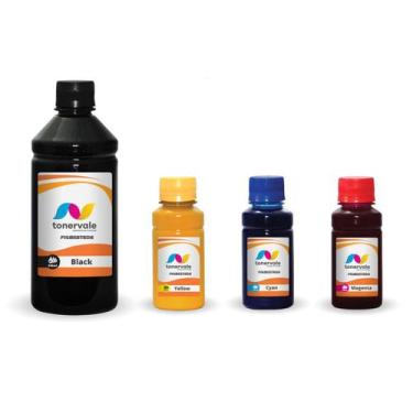 Imagem de 4 Tinta Para HP 7610 7110 7612 7510 800ml CMYK Pigmentado - Toner Vale