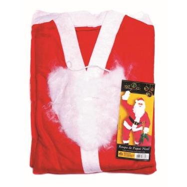 Imagem de Roupa Papai Noel Feltro Fantasy 5 peças Fantasia para o Natal - Wincy 