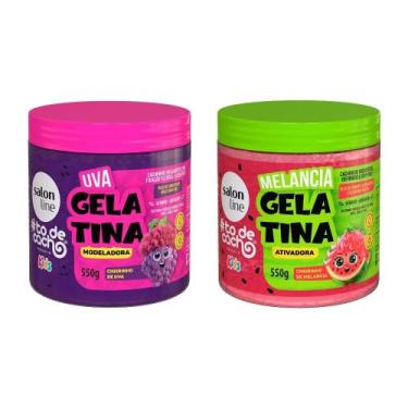 Imagem de Kit duplinha de Gelatinas Melancia e Uva todecacho Kids