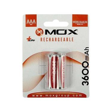 Imagem de Pilha Recarregável AAA MOX de 3,600 mAh 1.2V 2 Unidades, recaregavel