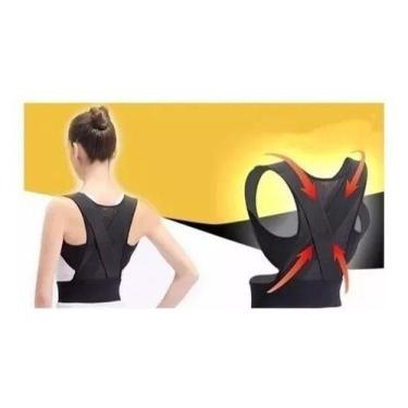 Imagem de Corretor Postura Colete Cinta Postural Tipo X Feminina Mascu - OEM, L
