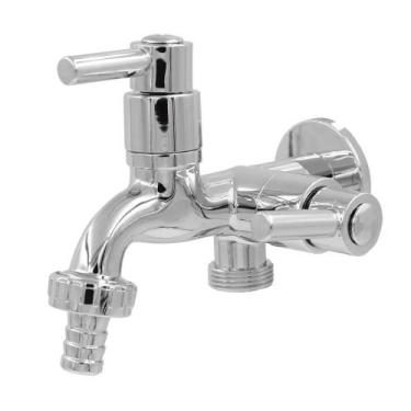 Imagem de Torneira para tanque maquina lavar tanquinho abs crom. 1/4v C64 - Tank