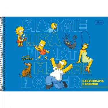 Imagem de Caderno De Desenho Espiral Simpson 80fls Capa Dura - Tilibra