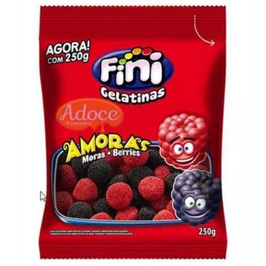 Imagem de Bala fini gelatinas 250g, AMORAS