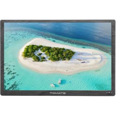 Imagem de TV Digital Monitor Portátil LED HD 15,4" Portabilidade Multifuncional para Filmes Jogos e Viagens