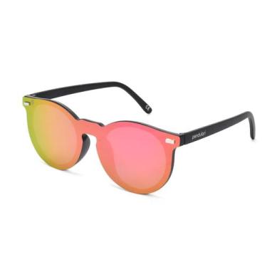 Imagem de Óculos De Sol Feminino Masculino Redondo Pendulari Espelhado