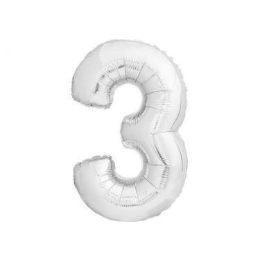 Imagem de Balaometalizado Numeral Prateado 16 Polegadas Golden Festa