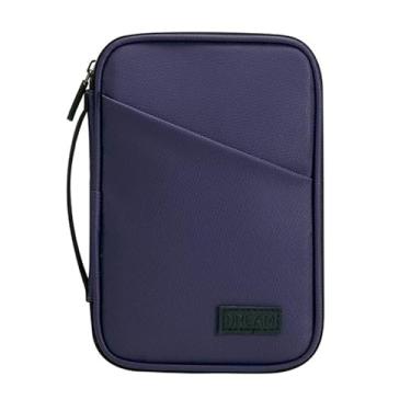 Imagem de Higoney Porta-passaporte de viagem para família, carteira de passaporte com bloqueio de RFID, à prova d'água, porta-passaporte, para homens, mulheres e viagens, estojo para cartões de crédito,