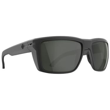 Imagem de Spy Óculos de sol retangular masculino Optic Overhaul XL, preto fosco, cinza e verde, 60 mm, Preto fosco, cinza e verde, 60mm