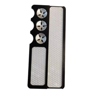 Imagem de menolana Snooker bilhar piscina cue ponta ferramenta scuffer bilhar cue acessórios superfície moagem placa arquivo clube cabeça moedor burnisher, Metal Negro