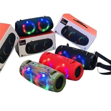 Imagem de Alto-Falante Bluetooth Portátil Mini Sem Fio Personalizado para Uso Externo: Som Potente, Bateria de Longa Duração e Design Compacto (PRETO)