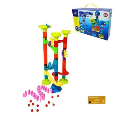 Imagem de Blocos de Construcao e Obstaculos 53 Pecas Nettoy Brinquedo de Montar
