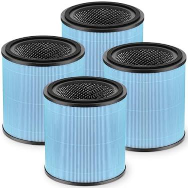 Imagem de Filtro de substituição AP0601 compatível com purificador de ar AIRTOK AP0601, HEPA verdadeiro 4 em 1 e filtro de carbono ativado de alta eficiência, AP0601-RF, pacote com 4