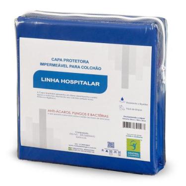 Imagem de CAPA PARA COLCHÃO CASAL Napa Hospitalar Impermeável Fechamento c/zíper