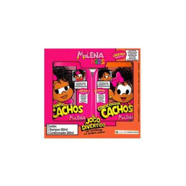Imagem de Kit Shampoo + Condicionador Turma Da Mônica Milena Kids Cachos 260ml -