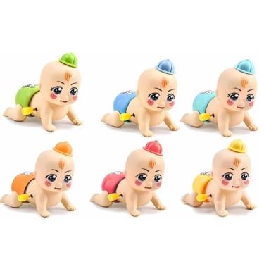 Imagem de Kit 6 Unidades Brinquedo Boneca Bebê Baby Engatinha Infantil Castela
