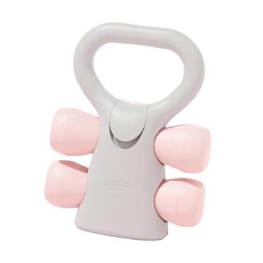 Imagem de UGPLM Dumbbell Kettlebell Dumbbell ajustável Conjunto ergonômico Handelino Fitness Kettlebell Pesos da mão para ginásio residencial de levantamento de peso, Rosa