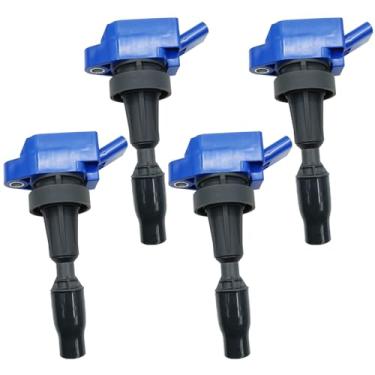 Imagem de N51WSTAR Conjunto de 4 pacotes de bobinas de ignição de desempenho compatíveis com Hyundai Elantra Kona Sonata Elantra GT Tucson Veloster Kia Forte5 Optima Soul 1.6T L4 Substituição para 27301-2B120