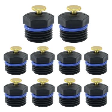 Imagem de Zorveiio 10 cabeças de aspersão atomizadoras, bocais ajustáveis de 1/2 polegada de nebulização de jardim, micro irrigação de 360°, irrigação de água para sistema de irrigação de jardim
