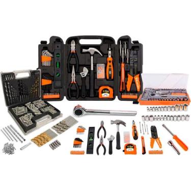 Imagem de Kit Jogo De Ferramentas 240 Peças Com Maleta Multiuso - The Black Tool
