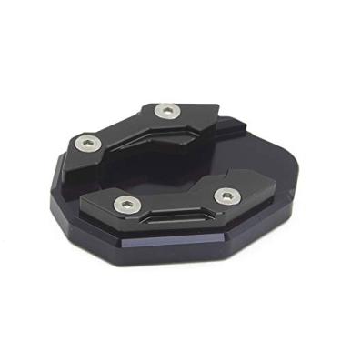 Imagem de Acc-Creativity Suporte para pé de motocicleta com ampliador lateral para placa de extensão compatível com YAMAHA NMAX NMAX155 2020-2021 (preto)