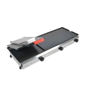 Imagem de Chapa Para Lanches Com Prensa Chapas - Estrutura Aço Inox