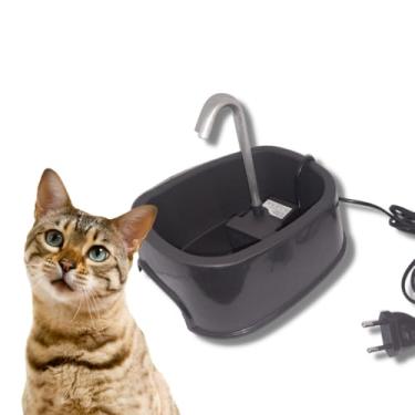 Imagem de Bebedouro Automático para Gatos e Cães, 1L, Fonte Elétrica, Bivolt.