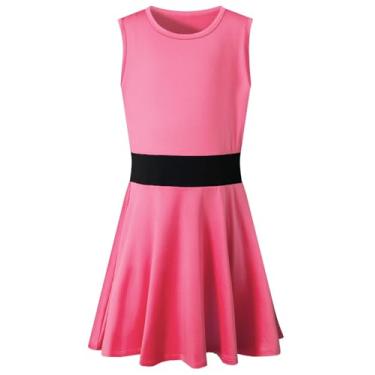 Imagem de PROMOTED TO BIG SISTER Mini fantasia feminina de Halloween, uma peça, comprimento até o joelho, vestido sem mangas, rosa, M