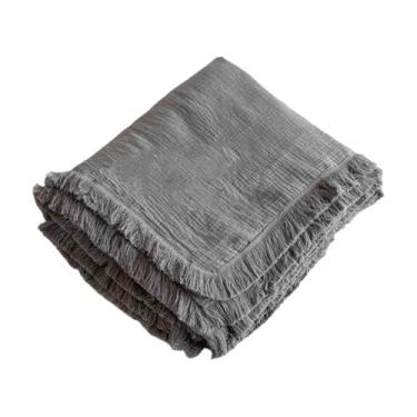 Imagem de JUSHZ Cobertor de lã cobertor ponderado cobertor de lã fofo feminino masculino para cama adulto solteiro para sofá inverno algodão multifuncional para primavera verão outono (cinza, 150 x 200 cm)