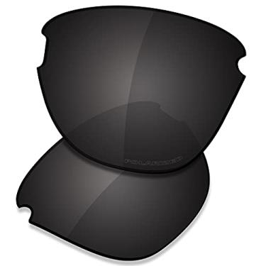 Imagem de SAUCER Lentes de reposição premium para óculos de sol Oakley Frogskins Lite OO9374, Preto de carbono polarizado, One Size