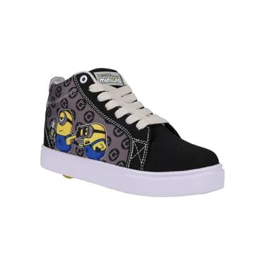 Imagem de HEELYS Sapato de salto com rodas, preto/cinza/amarelo, 38 EUA unissex criança grande