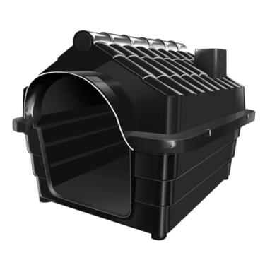 Imagem de Casinha Cachorro Grande/Médio N5 Casa Pet Com Proteção Raios UV(BLACK,SEM COLCHONETE)
