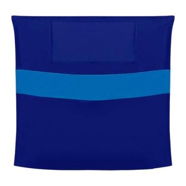 Imagem de Ioensy Bolsos para cadeiras para sala de aula, material escolar com encosto de cadeira, bolsa para cadeira escolar com vários bolsos, Azul Escuro