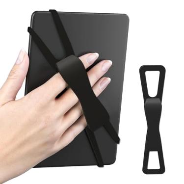 Imagem de SEPTBEAM Suporte ergonômico de silicone para Kindle e Teblets – Leitura manual, minimiza quedas e fadiga para Kindle Paperwhite/Kobo/Oasis/E-Book/Mini Teblets/telefone (preto)