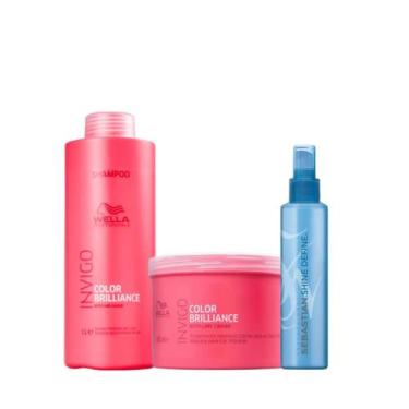 Imagem de Wella Color Brilliance Sh 1000ml + Masc 500ml + Shine Define 200ml - W