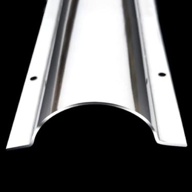 Imagem de Protetor De Fio Raceway Aço Inox Meia Roud Tampa De Cabo De Metal Prateado Cabo Cocealer Para Ceilig Corer Piso Perfurado Istallatio, Regular, 8cm/3.1in-20 cable