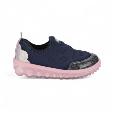 Imagem de Tênis Infantil Menina Bibi Roller 2.0 Marinho Rosa Glitter Unicórnio
