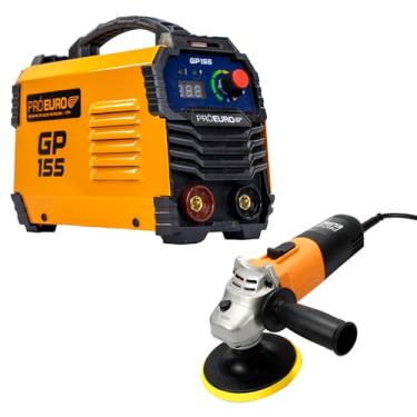 Imagem de Máquina de solda inversora Gp 155a 127v + Esmerilhadeira 127v Pró Euro