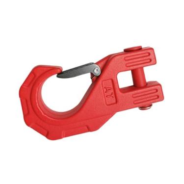 Imagem de Generic Gancho de guincho, ganchos de arrasto, conector, peça de reparo automotivo, gancho de reboque resistente, montagem de manilha de guincho para SUV, Vermelho
