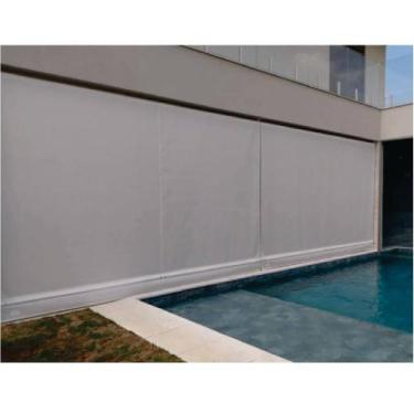 Imagem de Toldo Cortina Cinza - 3,30m x 2,60m - kit completo - RM Policarbonatos