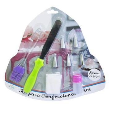 Imagem de Kit com 9 peças para decorar e confeitar bolos - FU XING