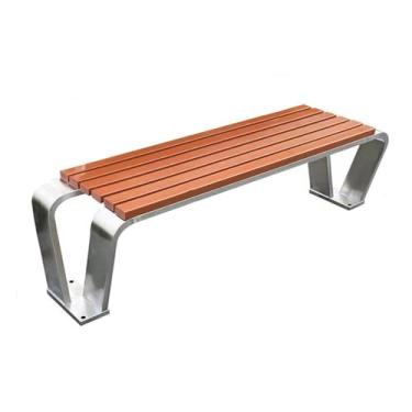 Imagem de ZzleoyuUUs-12 Banco de jardim externo irregular bancos de aço inoxidável quadrados de parque que podem ser fixados ao banco do pátio