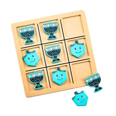 Imagem de Rite Lite Hanukkah Tic Tac Toe Game - Jewish Board Game Wooden Display Chanukah Gifts for Kids Holiday Party Favors Judaism A Perfect Family-Friendly Party Game Fun & Educational Festival of Lights