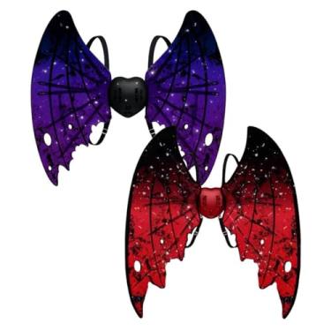 Imagem de Asa Fantasia Infantil LED Halloween – Fantasia Iluminada Com Música, Leve e Ajustável Para Crianças a Partir de 3 Anos (COR SORTIDA)