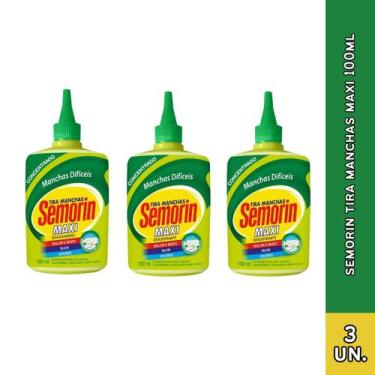 Imagem de Semorin Maxi Tira Manchas de Tecidos e Roupas 100ml, 3UND