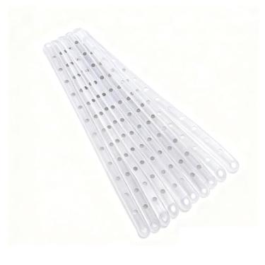 Imagem de 10 tiras de corrente, organizadores de armário e cabides para economizar espaço de armazenamento, 14 furos, para armário de roupas, loja de roupas, dormitório universitário