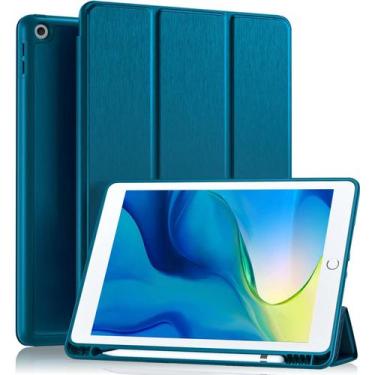 Imagem de Capa Akkerds compatível com iPad 10.2 2021/2020/2019 PeacockBlue